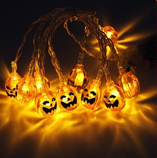 Guirlande de citrouilles lumineuses